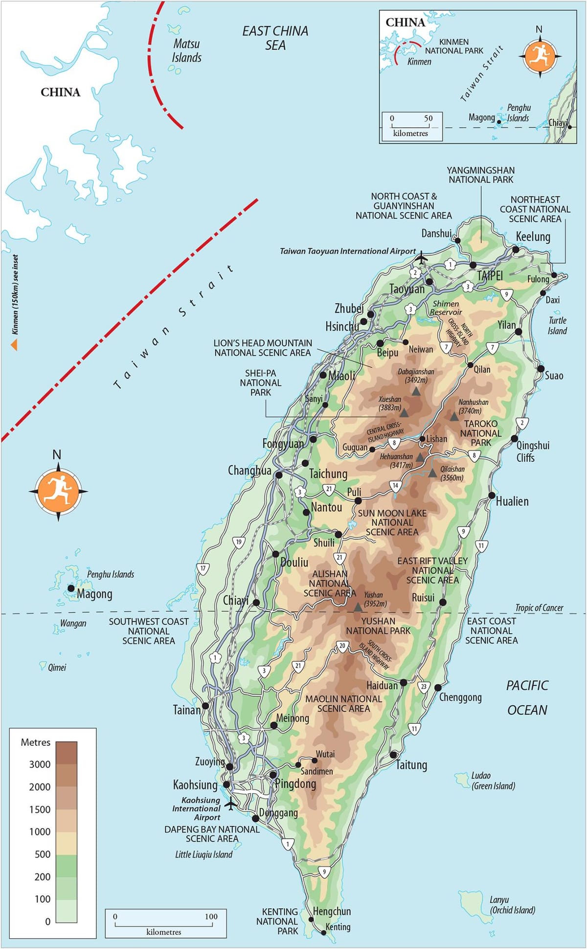 რუკა kenting ტაივანი